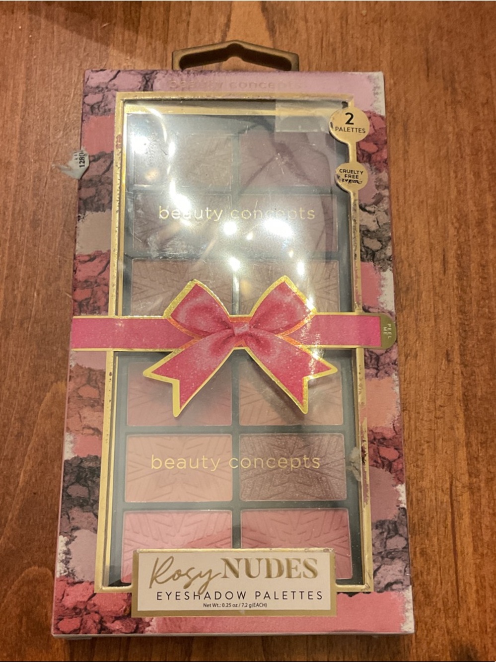 NUDESTIX Rosy Nudes Eyeshadow Palette - Pink, Rose, Brown, Gold